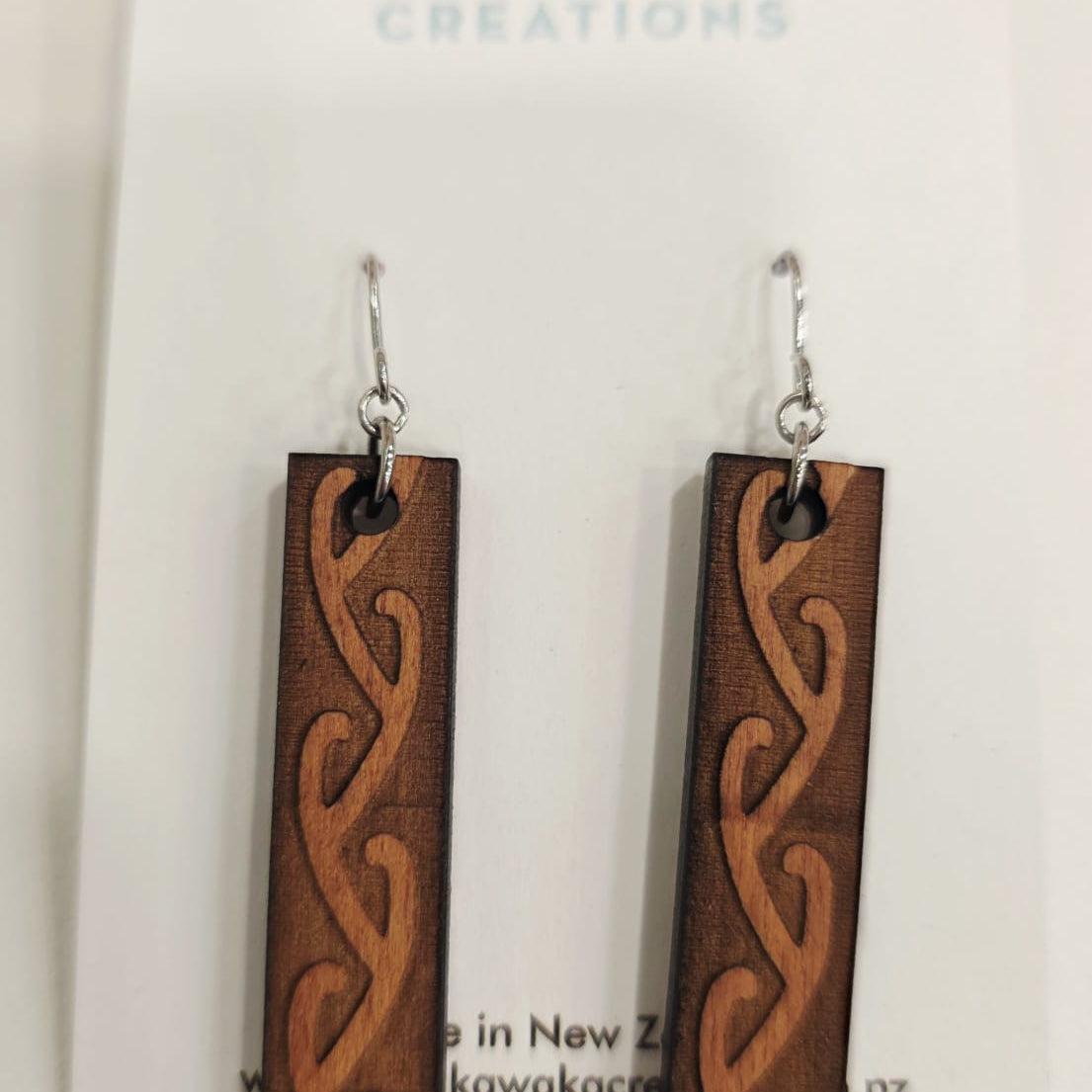 Rimu Veneer Hand Made Earrings
