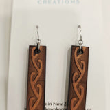 Rimu Veneer Hand Made Earrings