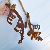 Hanging Flax - Corten