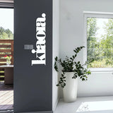 White Steel - kia ora word (white)
