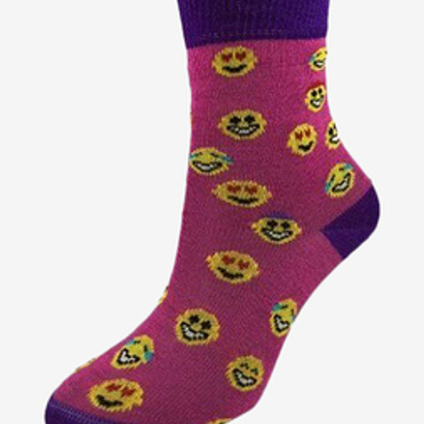 Kids' Merino Wool Smile Sock