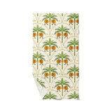 Tea Towel Kiwi Tropics with Nikau's Cream