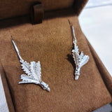 Worth & Douglas Sterling Silver Nikau Earrings