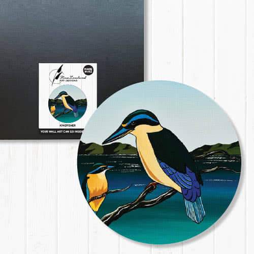 Indoor/Outdoor Art Circles - NZ Native Birds | Kingfisher