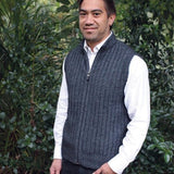 Lothlorian Mens Rib Zip Vest