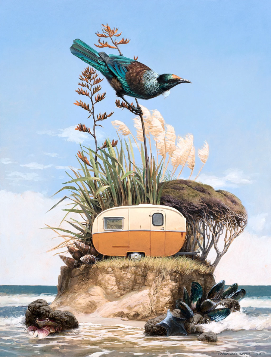 Barry Ross Smith Freedom Camper Matted Print